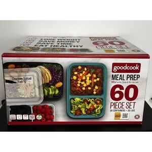 GoodCook Meal Prep Set 60 Pc BPA Free Food Storage Containers NEW